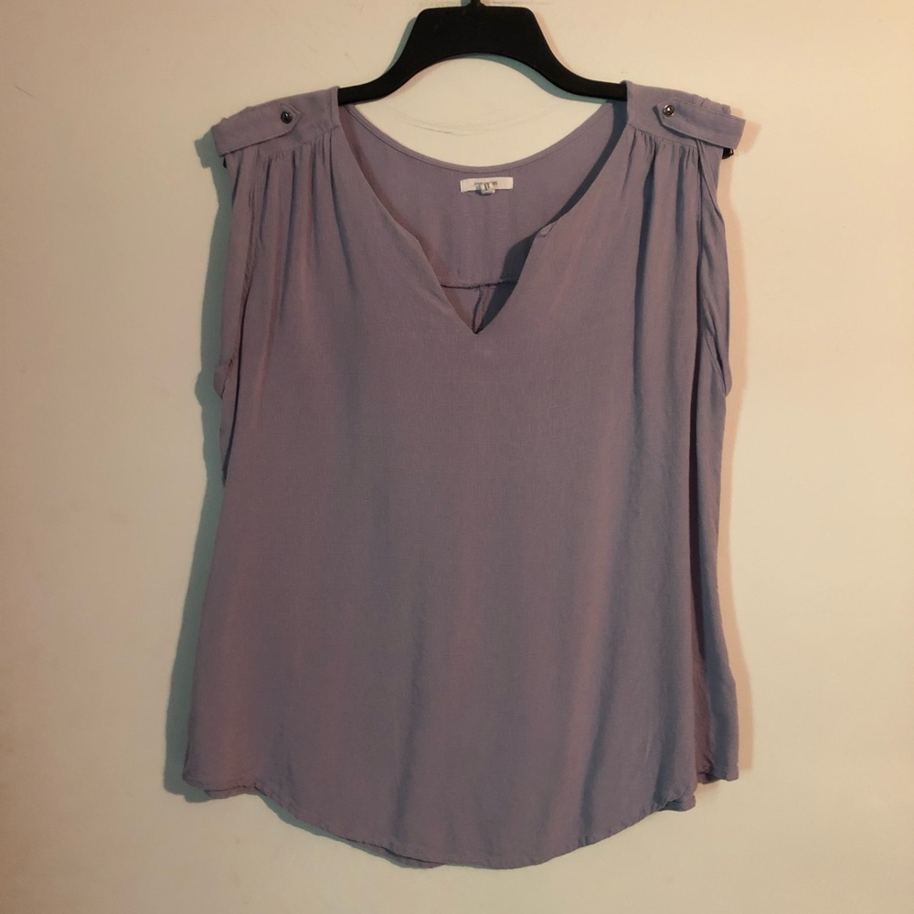 Maurice’s soft purple shirt
